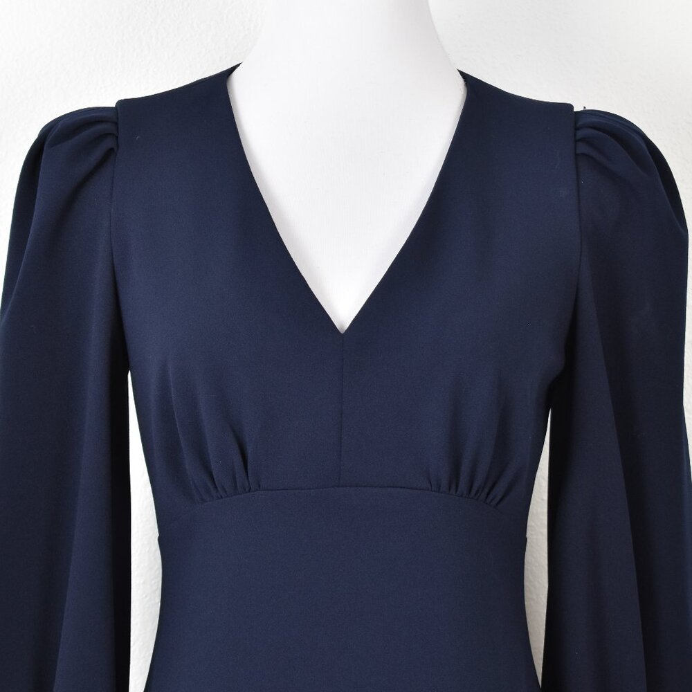 Calvin Klein Long Sleeve Sheath Dress Navy - 6 - Picture 2 of 10